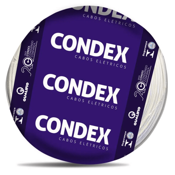 CABO FLEX 1,5MM BRANCO C/100MT CONDEX