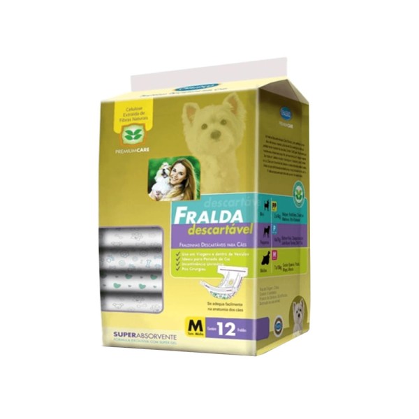 Encontraproduto.com.br - Fralda Descartável Chalesco Para Cães Fêmea - M