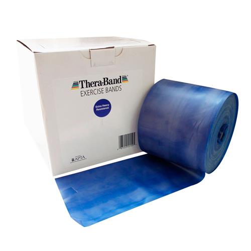 Encontraproduto.com.br - Faixa Elástica para Exercícios TheraBand Azul Extra Forte - metro