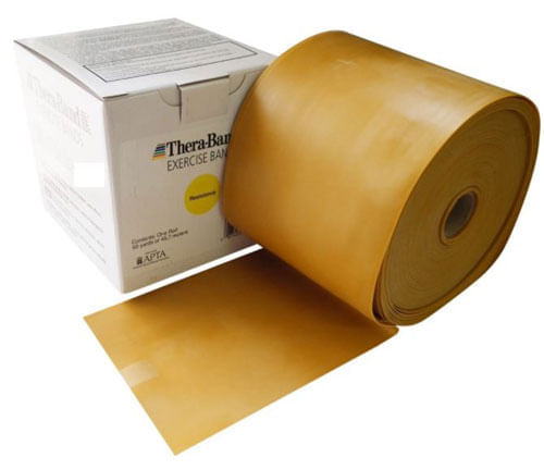 Encontraproduto.com.br - Faixa Elástica para Exercícios TheraBand Gold Força Máxima - metro