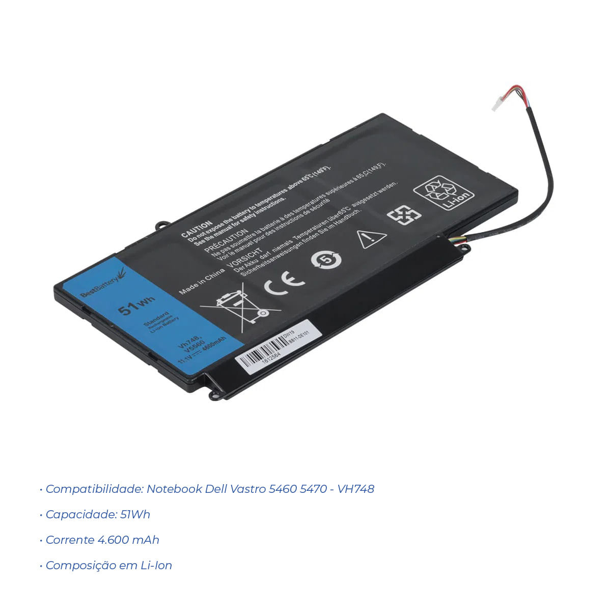 Encontraproduto.com.br - Bateria Notebook Dell Vastro 5460 5470-VH748 BB11-DE101 Best Battery