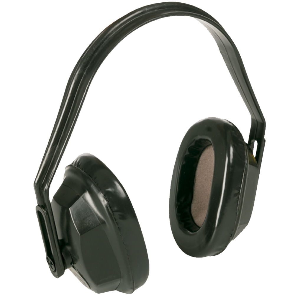 Encontraproduto.com.br - Protetor Auditivo Tipo Concha Preto - PLASTCOR