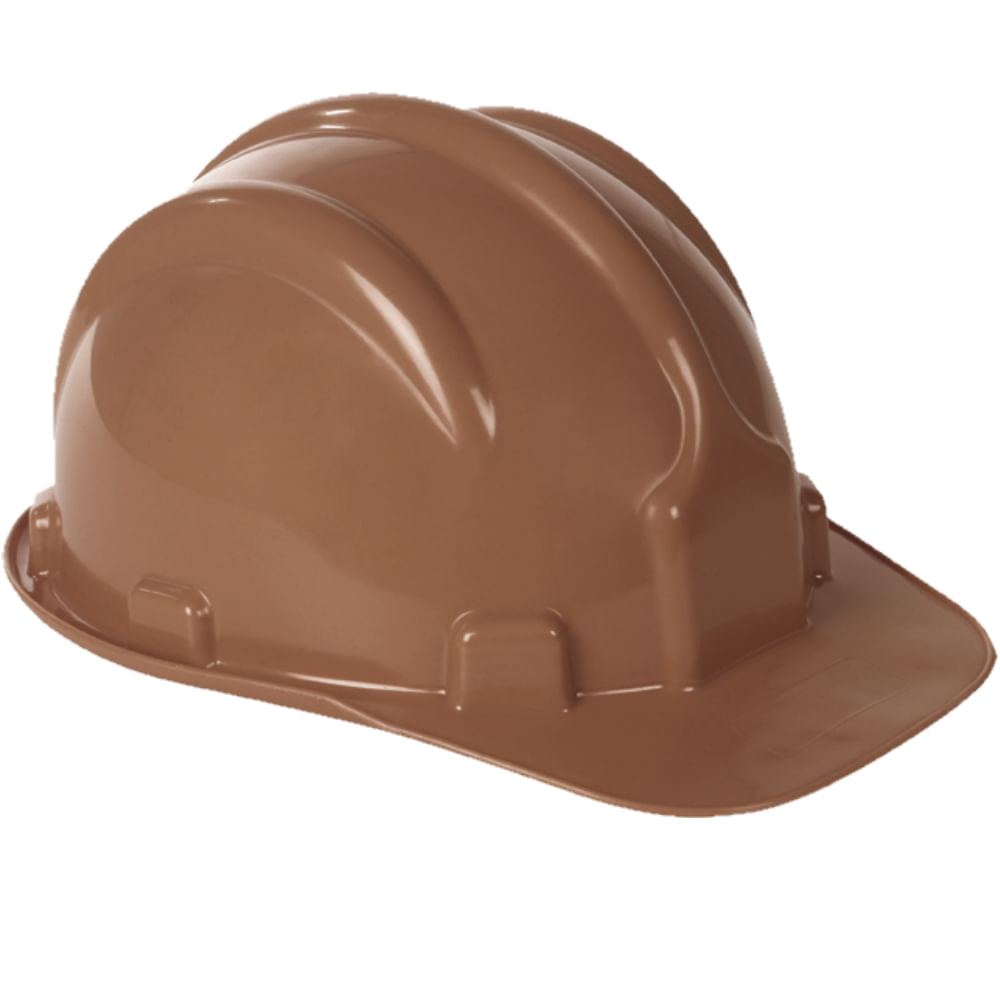 Capacete Plástico PLT Marrom- Plastcor
