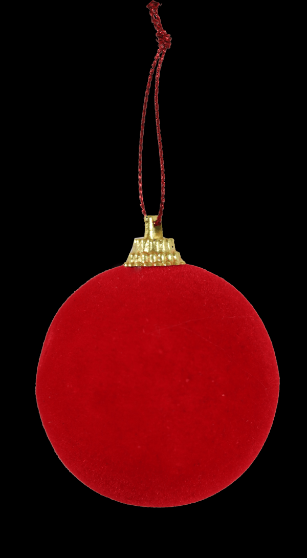 Enfeite Bola de Natal Camurça 4CM 8UN - RIO MASTER