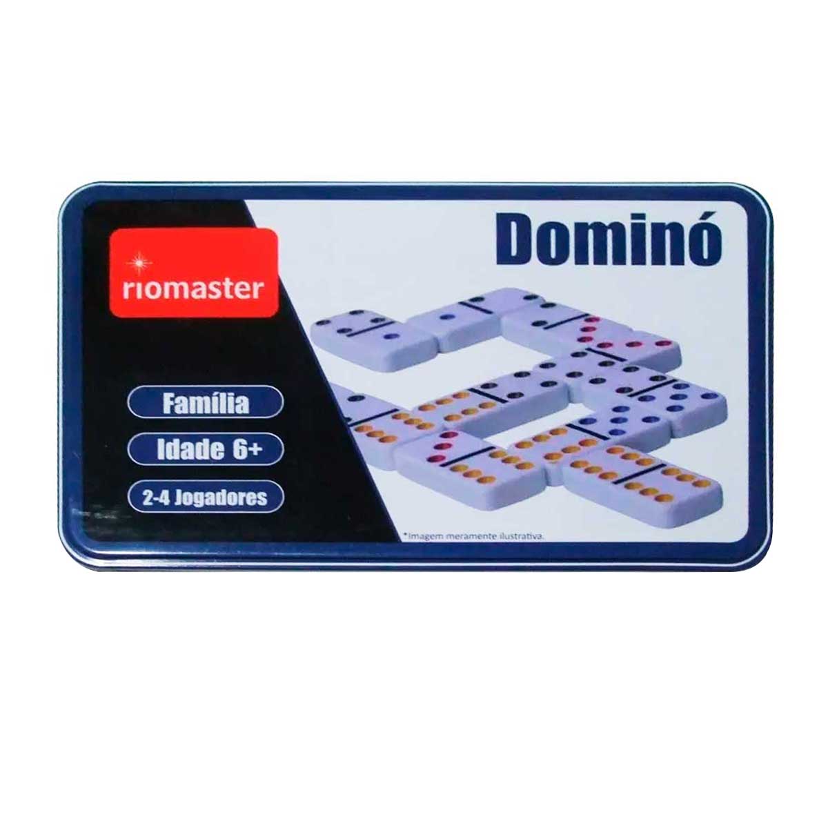 Encontraproduto.com.br - Jogo de Dominó 28 Peças Coloridas Rio Master