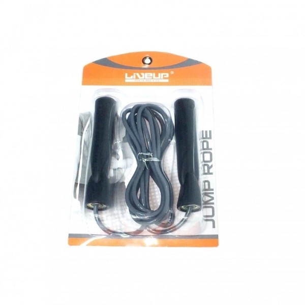 Encontraproduto.com.br - Pula Corda em silicone 2,65 m c/ Rolamento Cinza Liveup