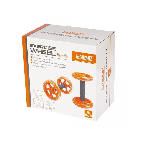 Encontraproduto.com.br - Roda de Exercício Abdominal Dupla Liveup