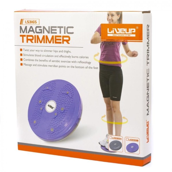 Encontraproduto.com.br - Disco Magnetic Trimmer 25Cm Roxo Liveup