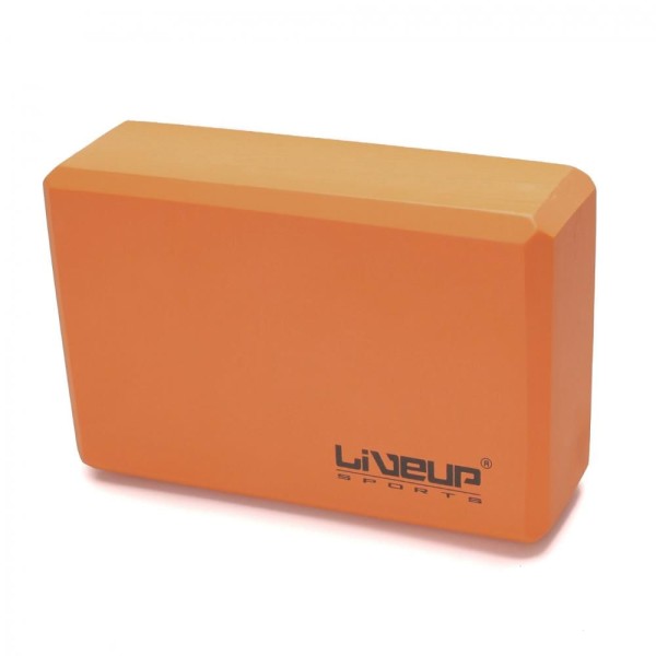 Encontraproduto.com.br - Bloco De Yoga 22,8X15,2X7,6Cm Laranja Liveup