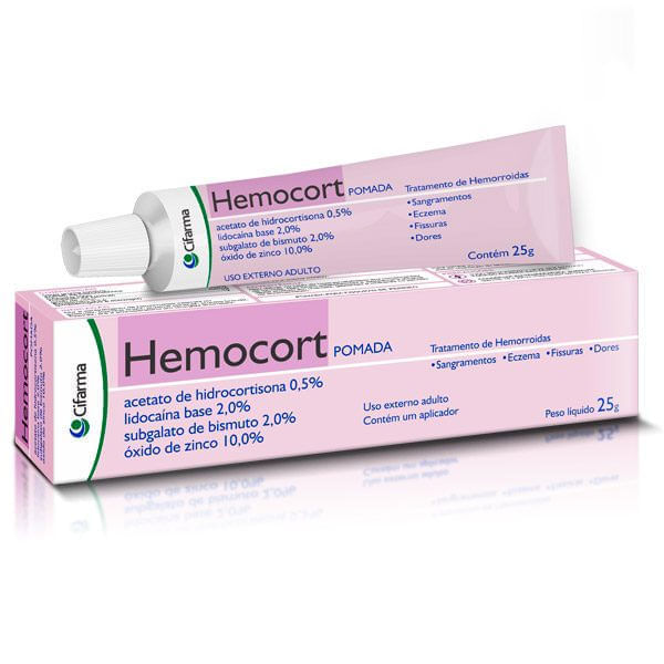 Encontraproduto.com.br - Hemocort Pomada com 25g
