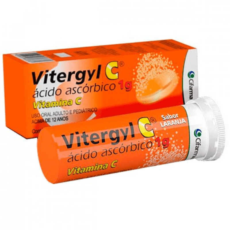 Encontraproduto.com.br - Vitergyl C 1g   Caixa com 10 Comprimidos Efervecentes