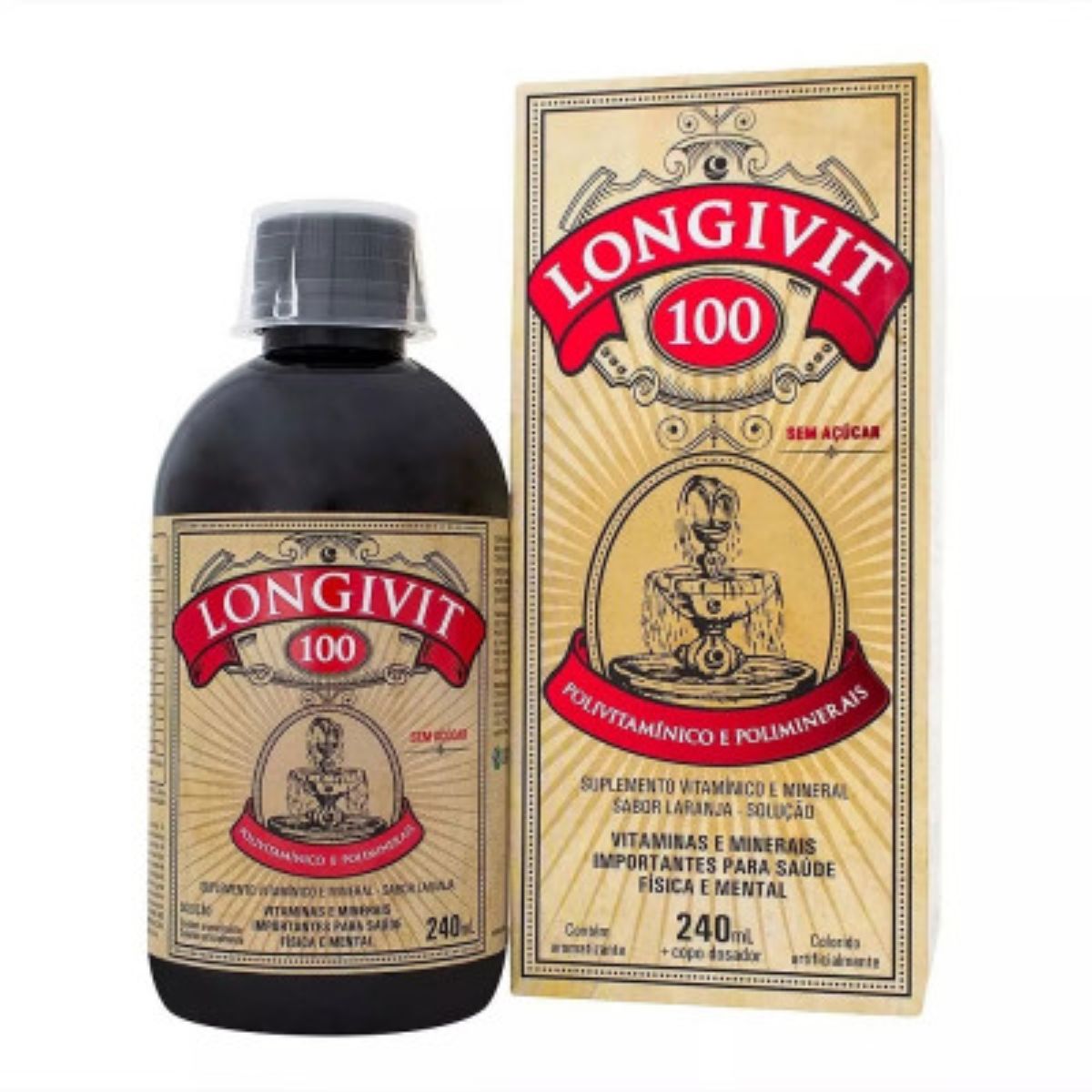 Solução Longivit Polivitamínico e Poliminerais Com 240ml