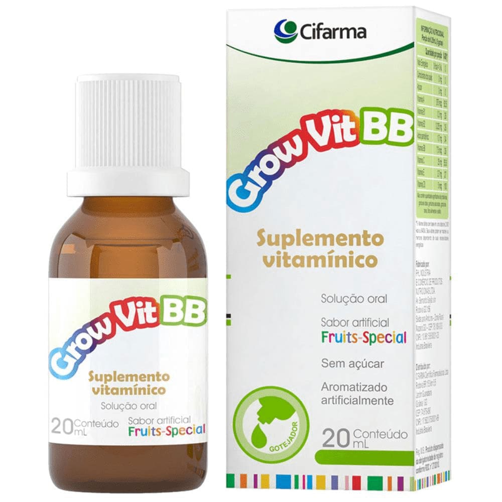 Grow Vit Bb Gotas 20 Ml
