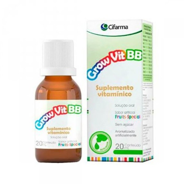 Encontraproduto.com.br - Grow Vit Bb Gotas 20 Ml