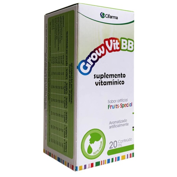 Encontraproduto.com.br - Grow Vit Bb Gotas 20 Ml