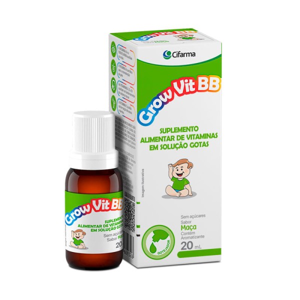 Encontraproduto.com.br - Grow Vit Bb Gotas 20 Ml