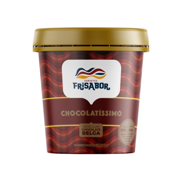 Encontraproduto.com.br - Sorvete Frisabor Chocolatíssimo Pote 500 ml