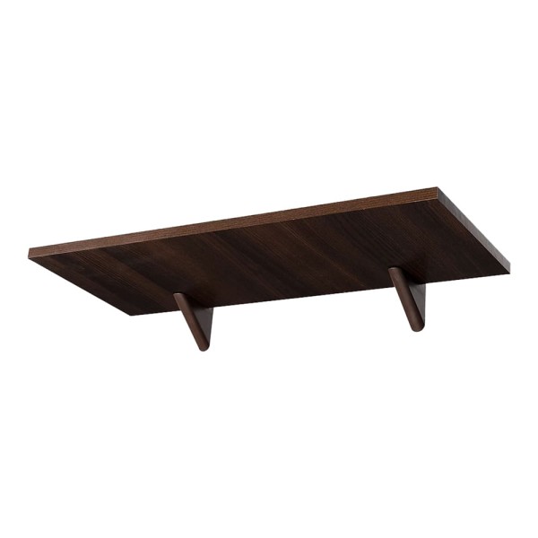 Encontraproduto.com.br - Prateleira Pratefix com Suporte Classic Tabaco 25X60 CM