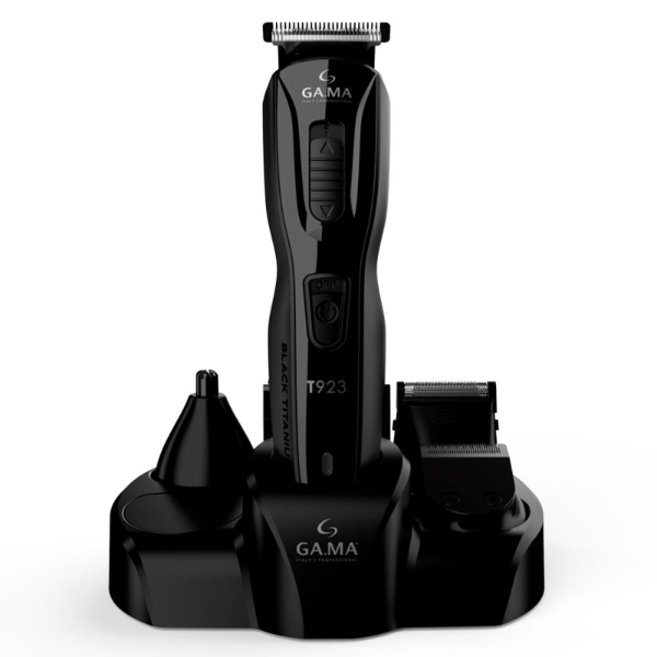 Encontraproduto.com.br - Aparador de Pêlos Gama T923 Black Titanium USB Bivolt