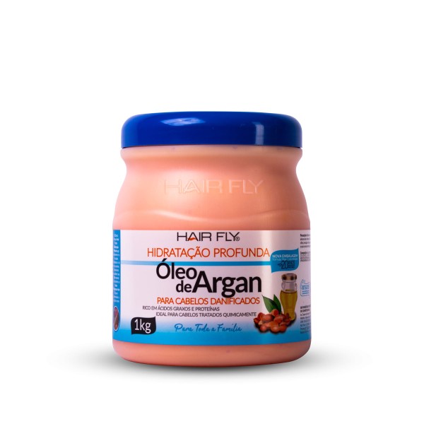 Encontraproduto.com.br - Creme para Cabelo Hair Fly Argan Pote com 1kg