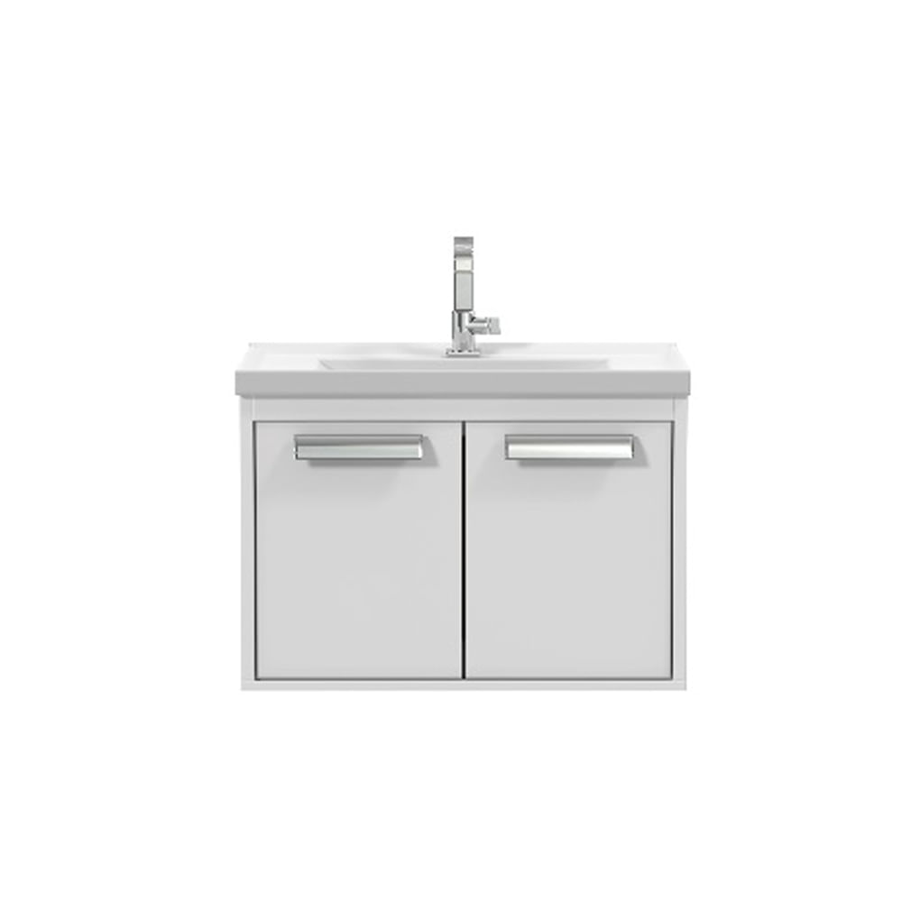 Conjunto De Banheiro Com Cuba E Espelheira Rigel 51Cm Branco E Branco Cerocha