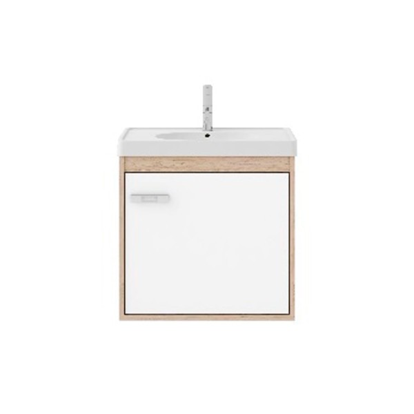 Conjunto De Banheiro Com Cuba E Espelheira Capella 40Cm  Berlin Branco Cerocha
