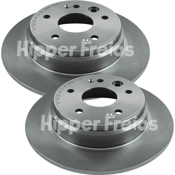 Encontraproduto.com.br - Hf711A - Disco Freio Tras Solido 280Mm 5 Furos - Cr-V 02/04 - Hipper Freios