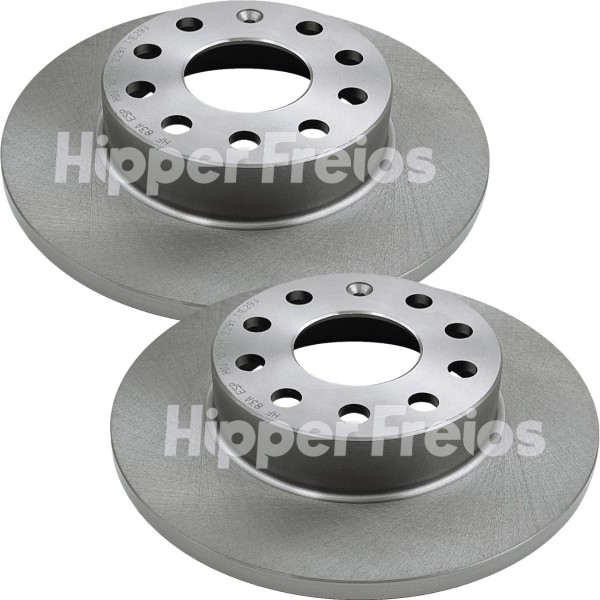 Hf83A - Disco Freio Tras Solido 260Mm 5 Furos - Golf 2.0 03/12 Jetta 2.5 07/ A3 1.6 04 Em Diante - Hipper Freios