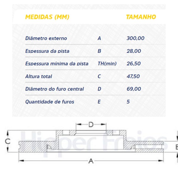 Encontraproduto.com.br - Par Disco Freio Creta 1.6 2017 A 2018 Diant Ventilado