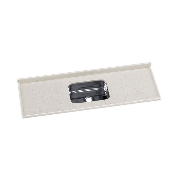 Encontraproduto.com.br - Pia De Cozinha Roralit Granitado Com Cuba Em Inox 160cm - 562508 Travertino