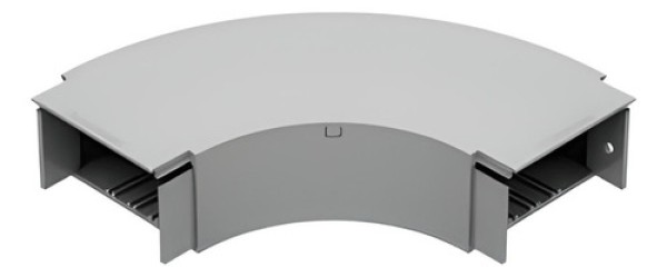 Encontraproduto.com.br - Curva Horizontal Alumínio 90° R60 25Mm Externa Branco Plana Lisa Dt-38641.60 111321 Dutotec