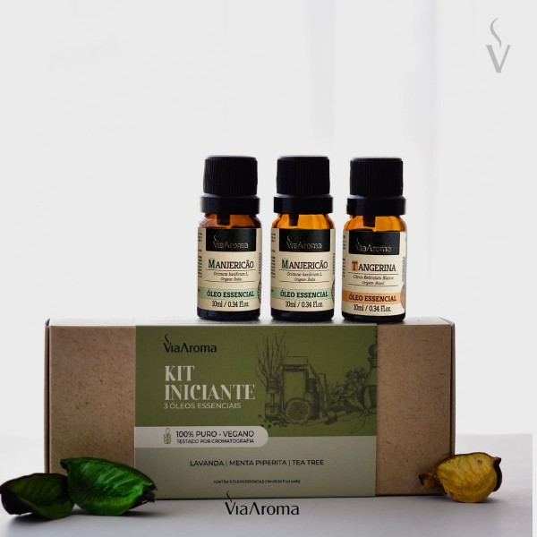 Encontraproduto.com.br - Óleo Essencial Para Aromatizador 100% Natural Via Aroma 10ml Manjericão