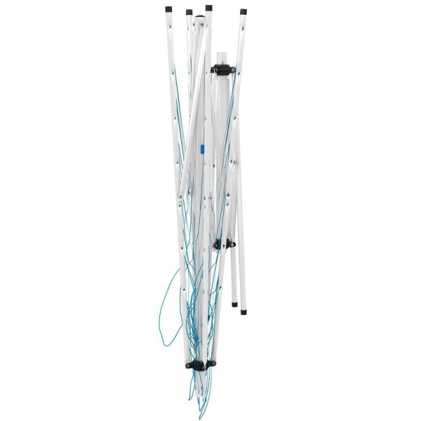 Encontraproduto.com.br - Varal De Chão Aço Carbono Retrátil Giratório Reforçado 7 Cordas Durável Varal Sul