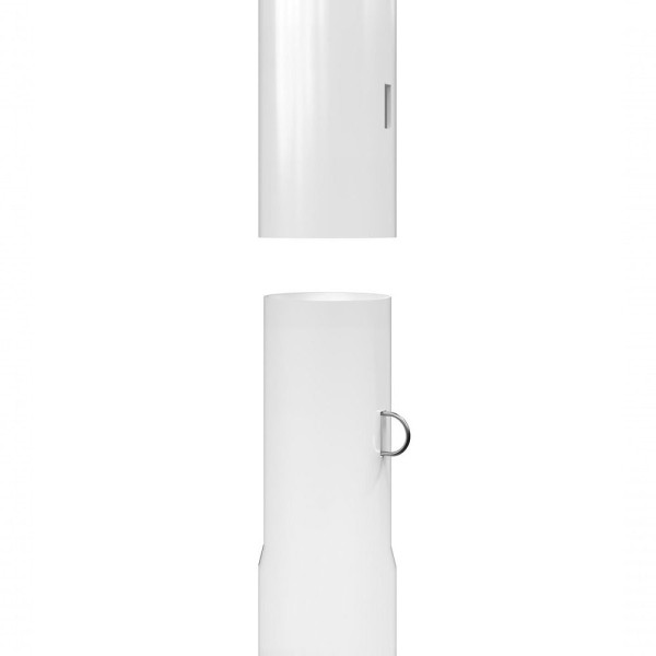 Encontraproduto.com.br - Varal De Chão Aço Carbono Retrátil Giratório Reforçado 4 Cordas Durável Varal Sul