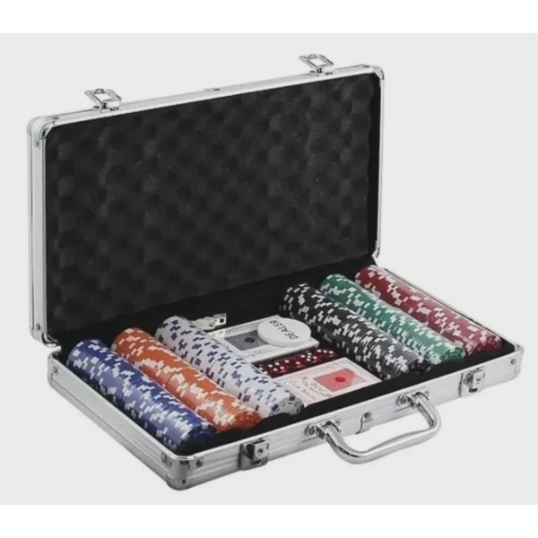 Encontraproduto.com.br - Maleta Poker De Alumínio Com 300 Fichas Lextack S2326300_01
