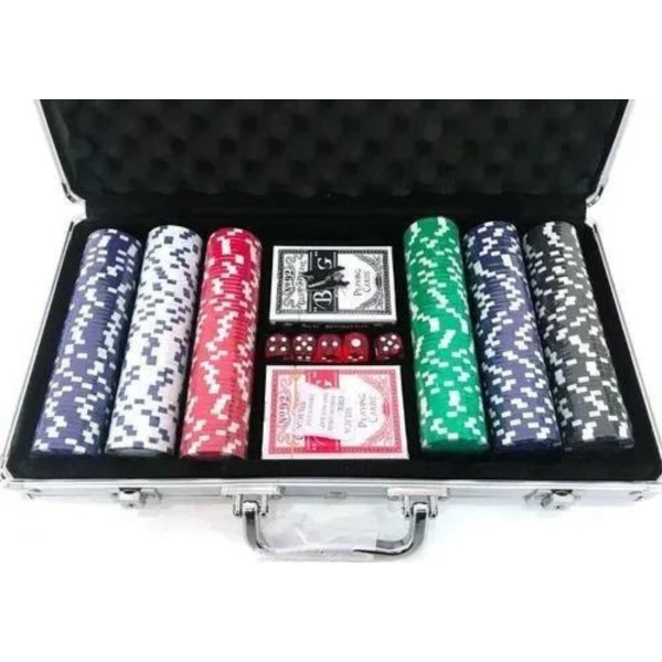 Encontraproduto.com.br - Maleta Poker De Alumínio Com 300 Fichas Lextack S2326300_01