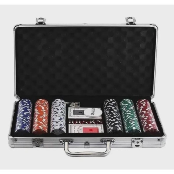 Encontraproduto.com.br - Maleta Poker De Alumínio Com 300 Fichas Lextack S2326300_01
