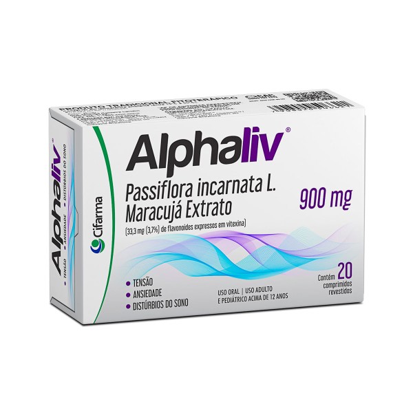 Encontraproduto.com.br - Alphaliv 900mg com 20 Comprimidos