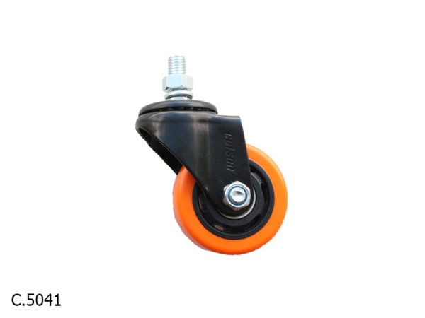 Rodizio 76Mm Giratório Espig/Pu/Ferro 70Kg Colson