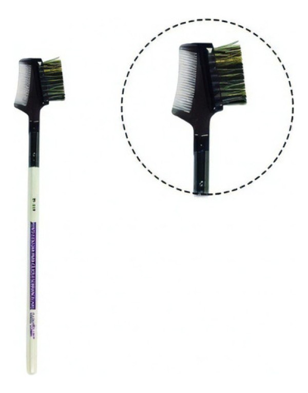 Pincel W119 profissional pente e escova para cílios e sobrancelhas Macrilan