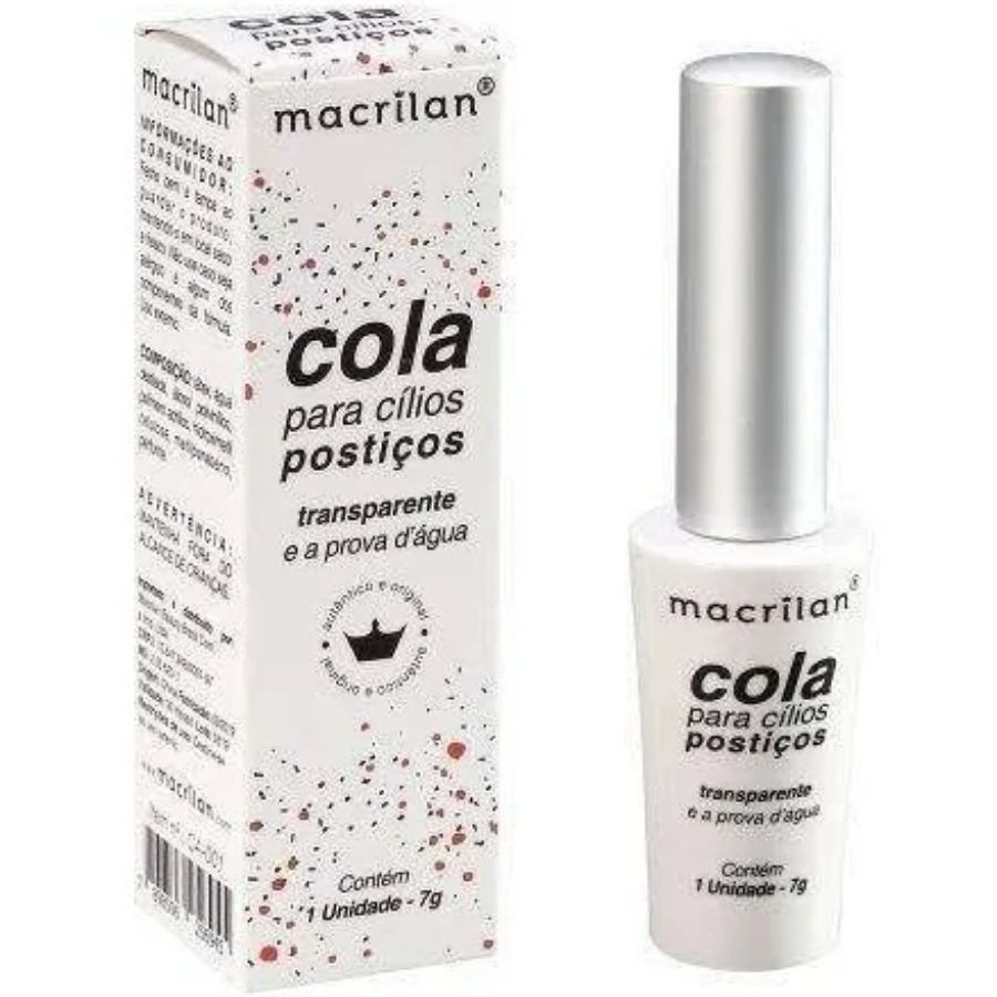Encontraproduto.com.br - Cola Para Cílios Macrilan Transparente A Prova Dagua 1un