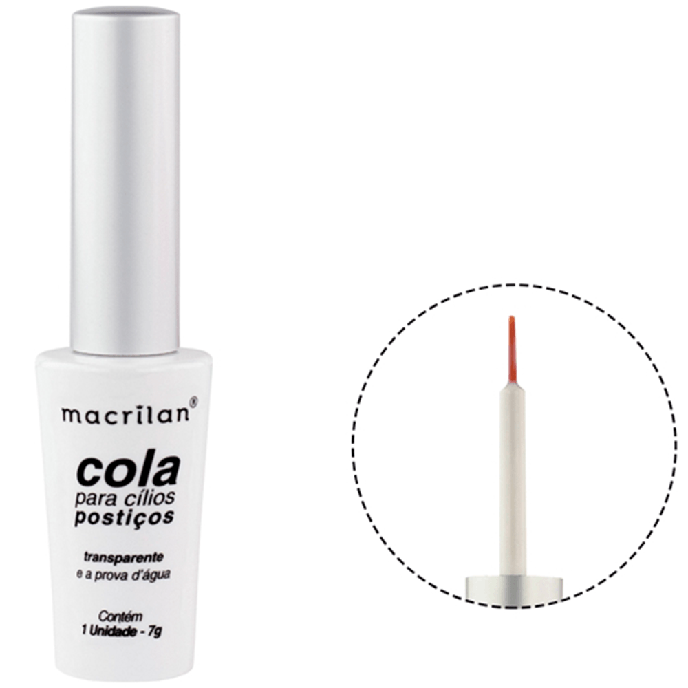 Encontraproduto.com.br - Cola Para Cílios Macrilan Transparente A Prova Dagua 1un