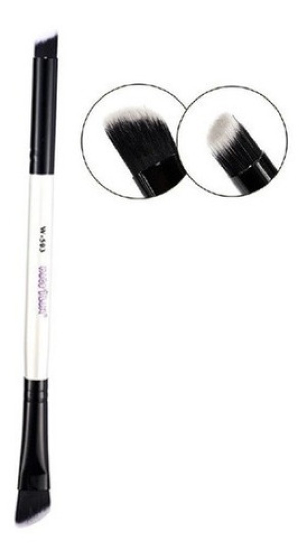 Encontraproduto.com.br - Pincel Duplo Kabuki De Precisão E Sombra Macrilan W503 Cor Branco