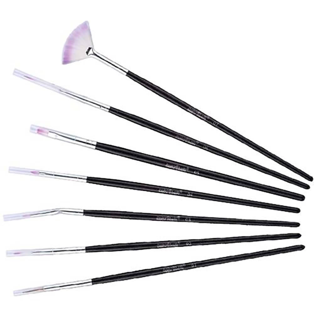 Macrilan B706 Kit – 7 Pincéis para Unhas Artísticas