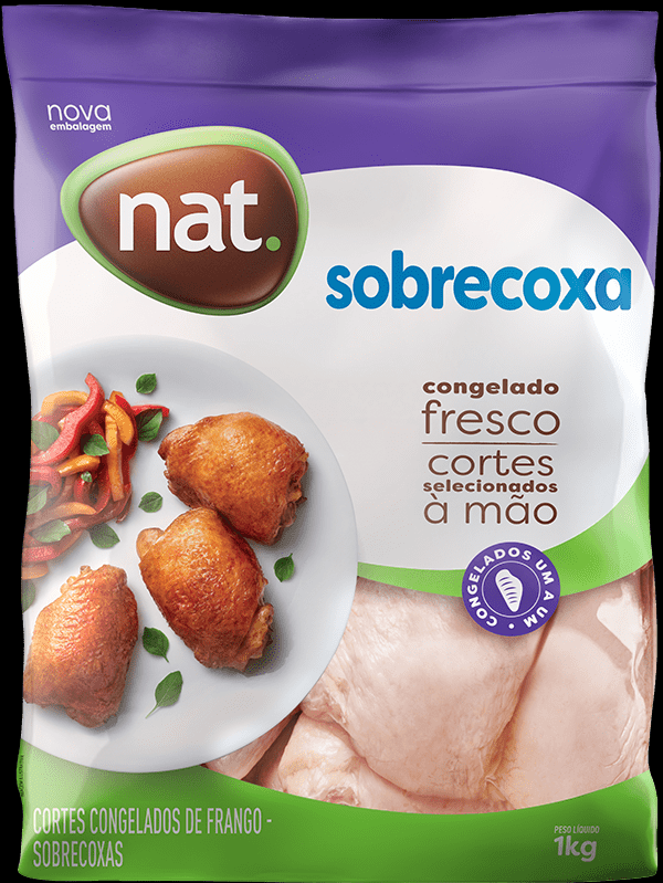 Encontraproduto.com.br - Sobrecoxa de Frango Congelada Nat 1kg