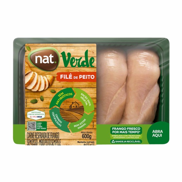 Encontraproduto.com.br - Filé de Peito de Frango Resfriado Nat Verde 600g