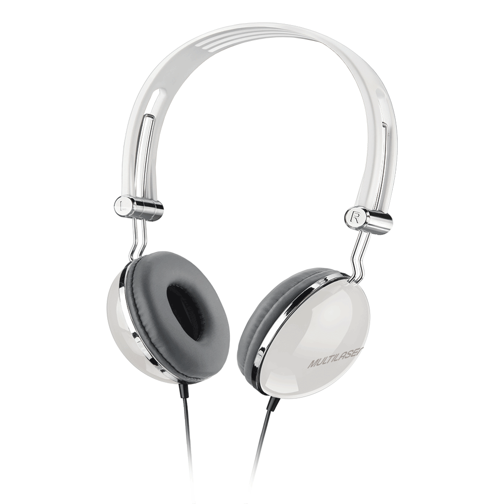 Encontraproduto.com.br - Fone De Ouvido Multilaser Headphone Vibe Design Retro P2 Branco - PH054