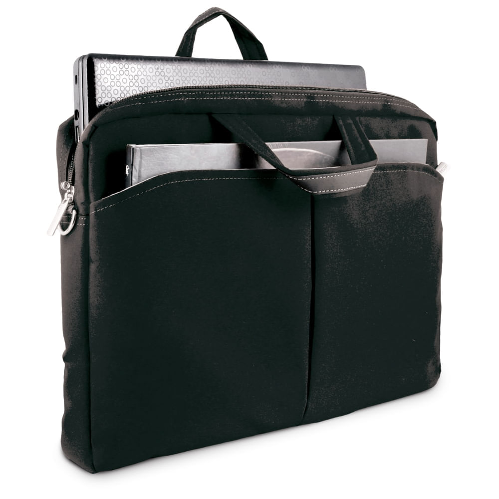 Encontraproduto.com.br - Bolsa Feminina Multilaser Para Notebook All Day Até 15 Pol. Preta - BO172