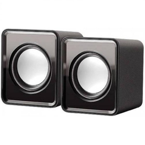 Mini Caixa de Som 3w Rms Compacta Usb P2 - Preto