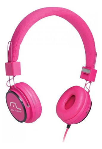 Encontraproduto.com.br - Fone De Ouvido Multilaser Com Microfone Headfun Rosa P2 - PH088